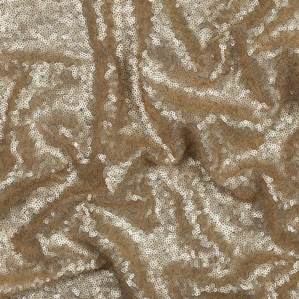 Mesh with Baby Sequins - Mocha - Mariah Collection - Joann Fabrics