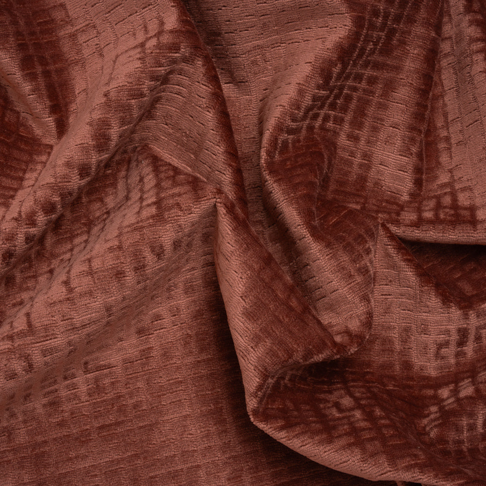 Polyester Upholstery Chenille - Marsala Grid Texture - Carolina Collection - Joann Fabrics