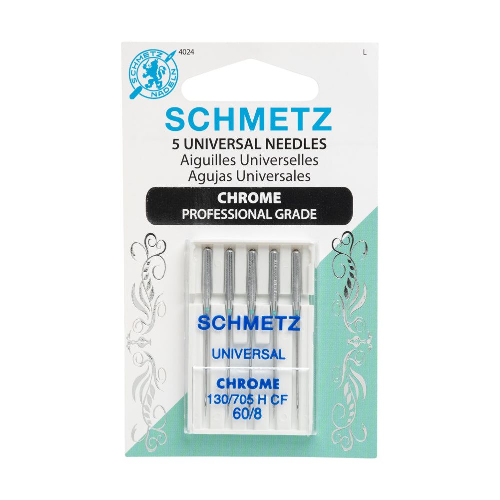 Schmetz Chrome Universal Machine Needles - 60/8 - 5 ct - Joann Fabrics