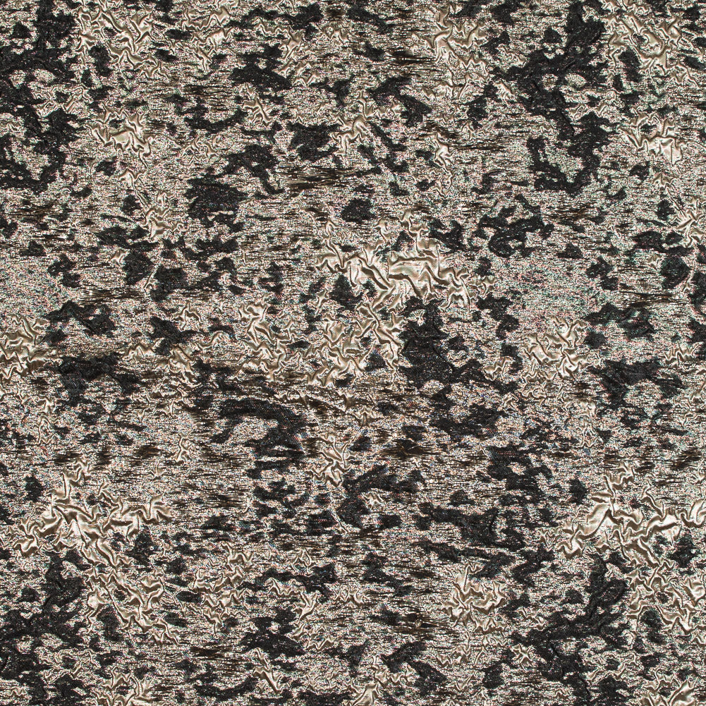 Black and Gold Luxury Abstract Metallic Brocade - Joann Fabrics