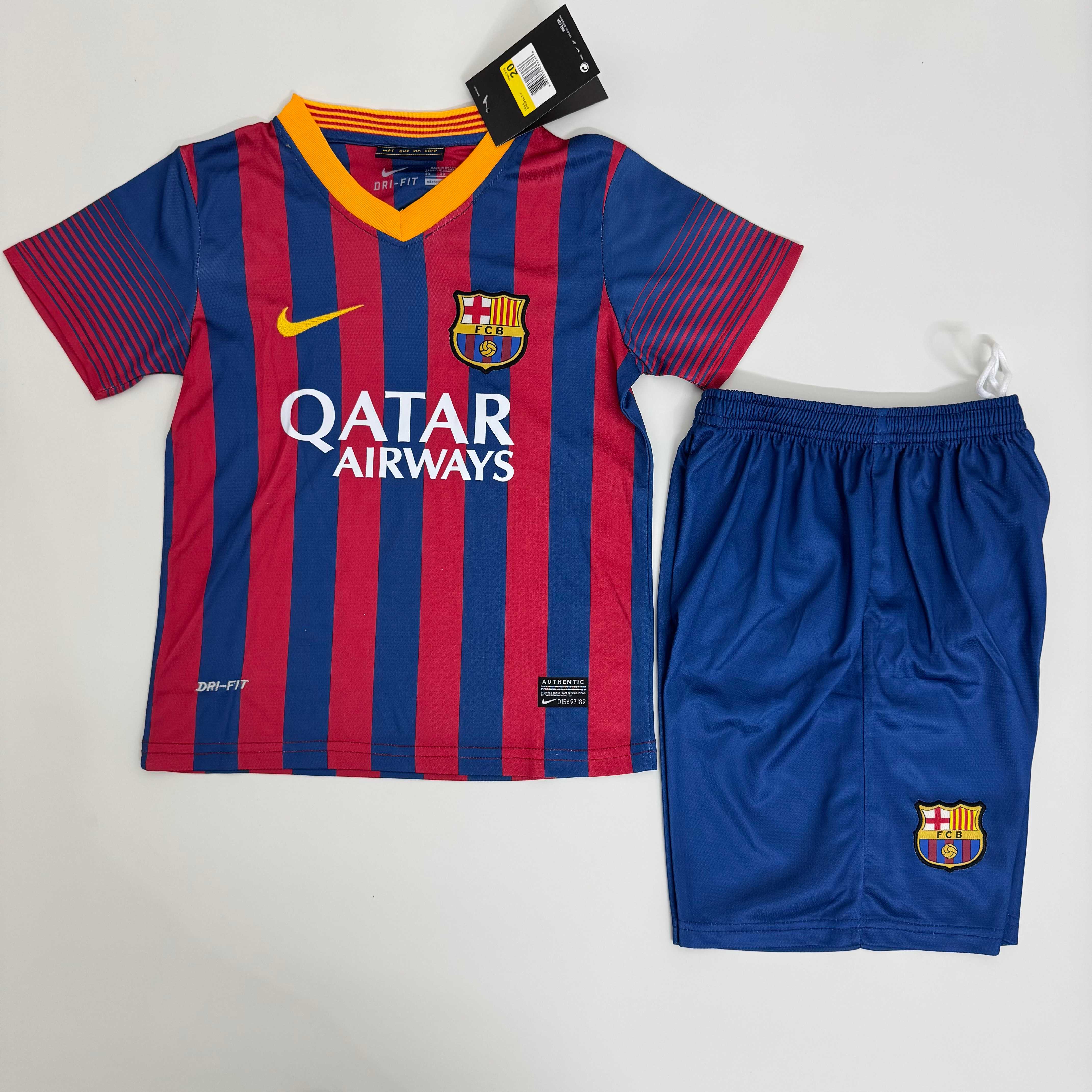 2013-2014 Retro Barcelona Home Football Shirt 1:1 Thai Quality Kids Size