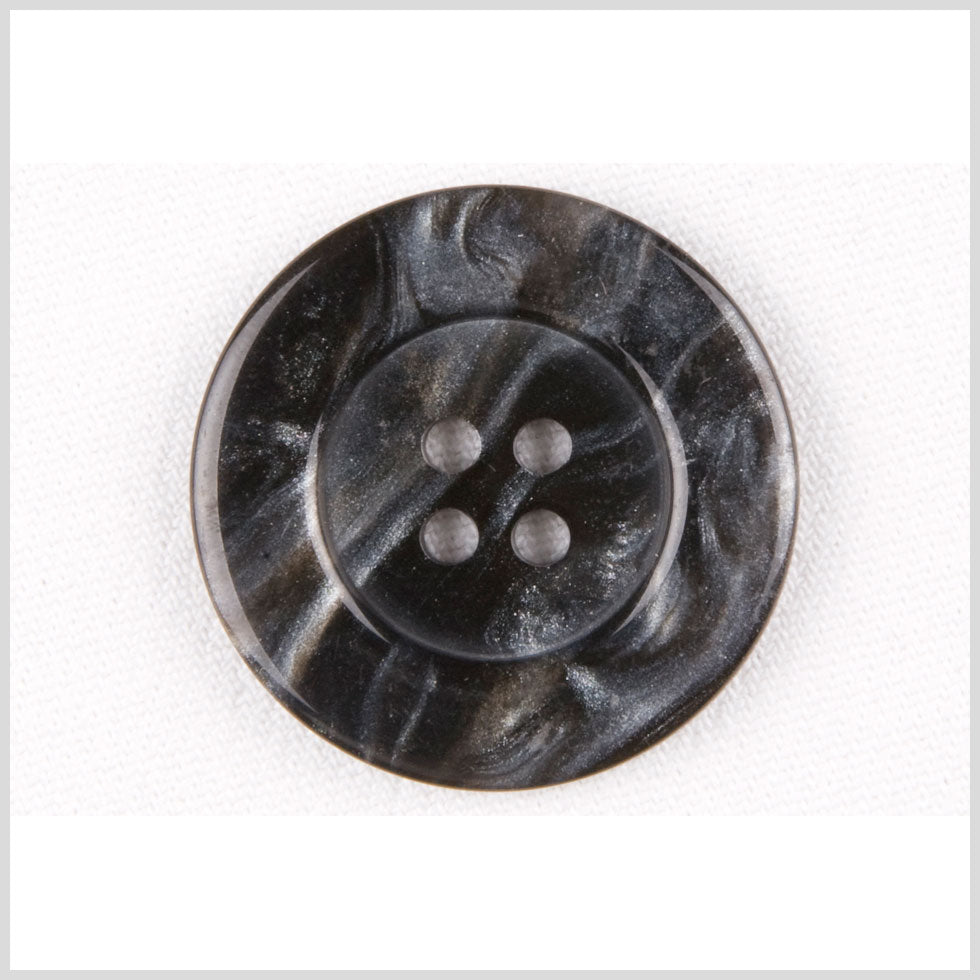 Black/Gray Plastic Button - 30L/19mm - Joann Fabrics