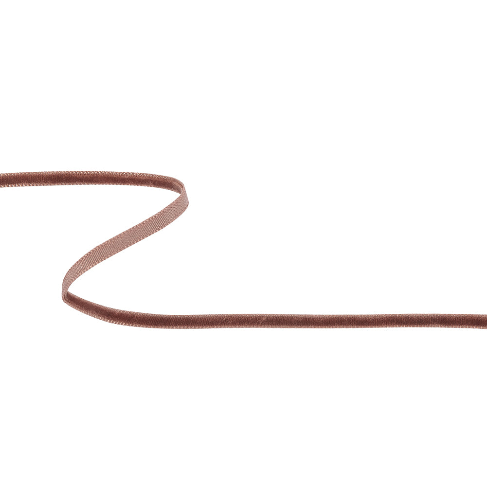 Tinted Spice Single Face Velvet Ribbon - 0.125