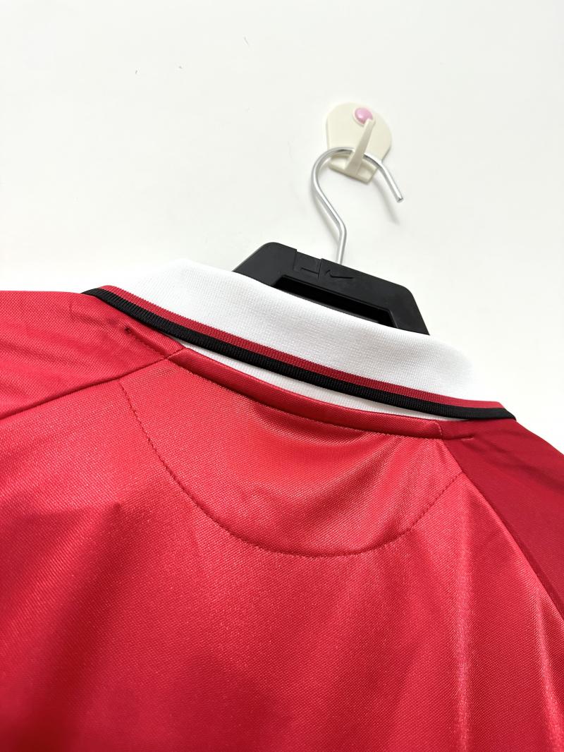 1999/2000 Retro Long Sleeve Manchester United Home Football Shirt 1:1 Thai Quality