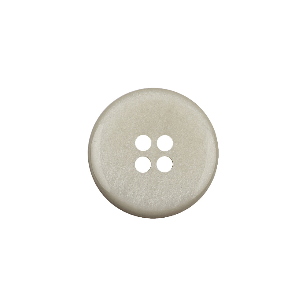 Italian Silver Birch Hologram and Beige Iridescent Rolled Rim 4-Hole Plastic Button - 28L/18mm - Joann Fabrics