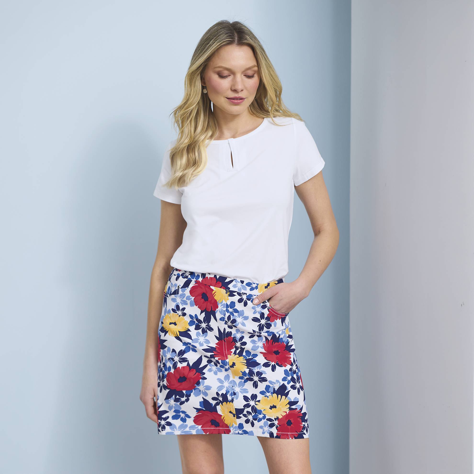 Short Sleeve Keyhole Top - Northstyle Catalog