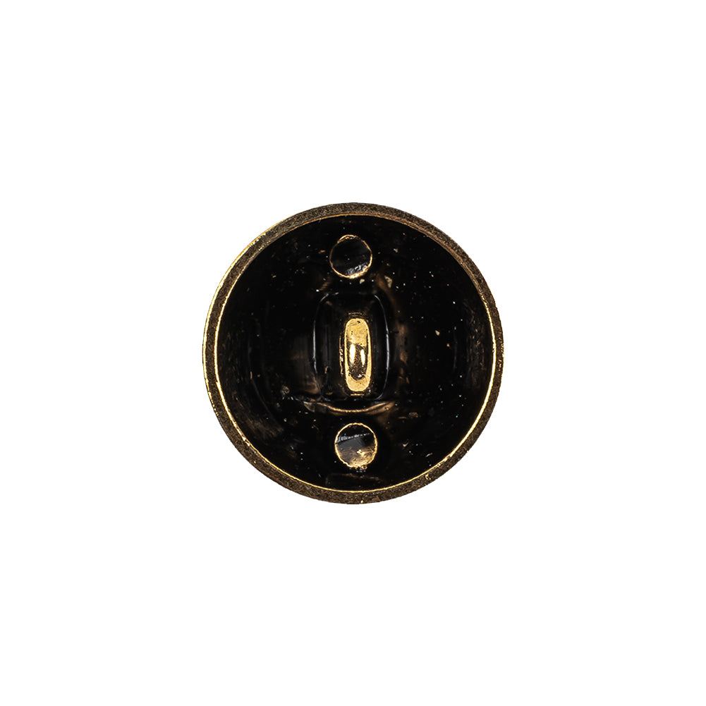 Gold Floral Classical Dome Shaped Metal Coat Button - 28L/18mm - Joann Fabrics