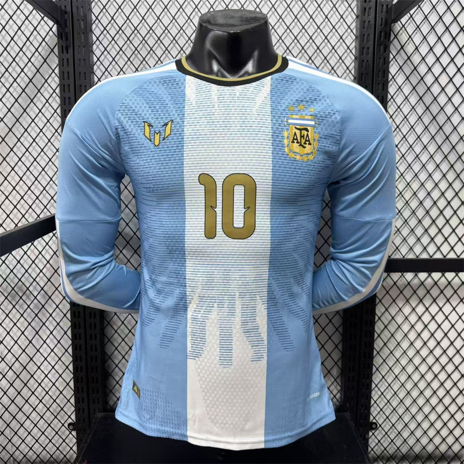 (MESSI #10) Argentina 2026 Messi Last Match Long Sleeves Special Jersey - Player Version - UnitedFutballJersey