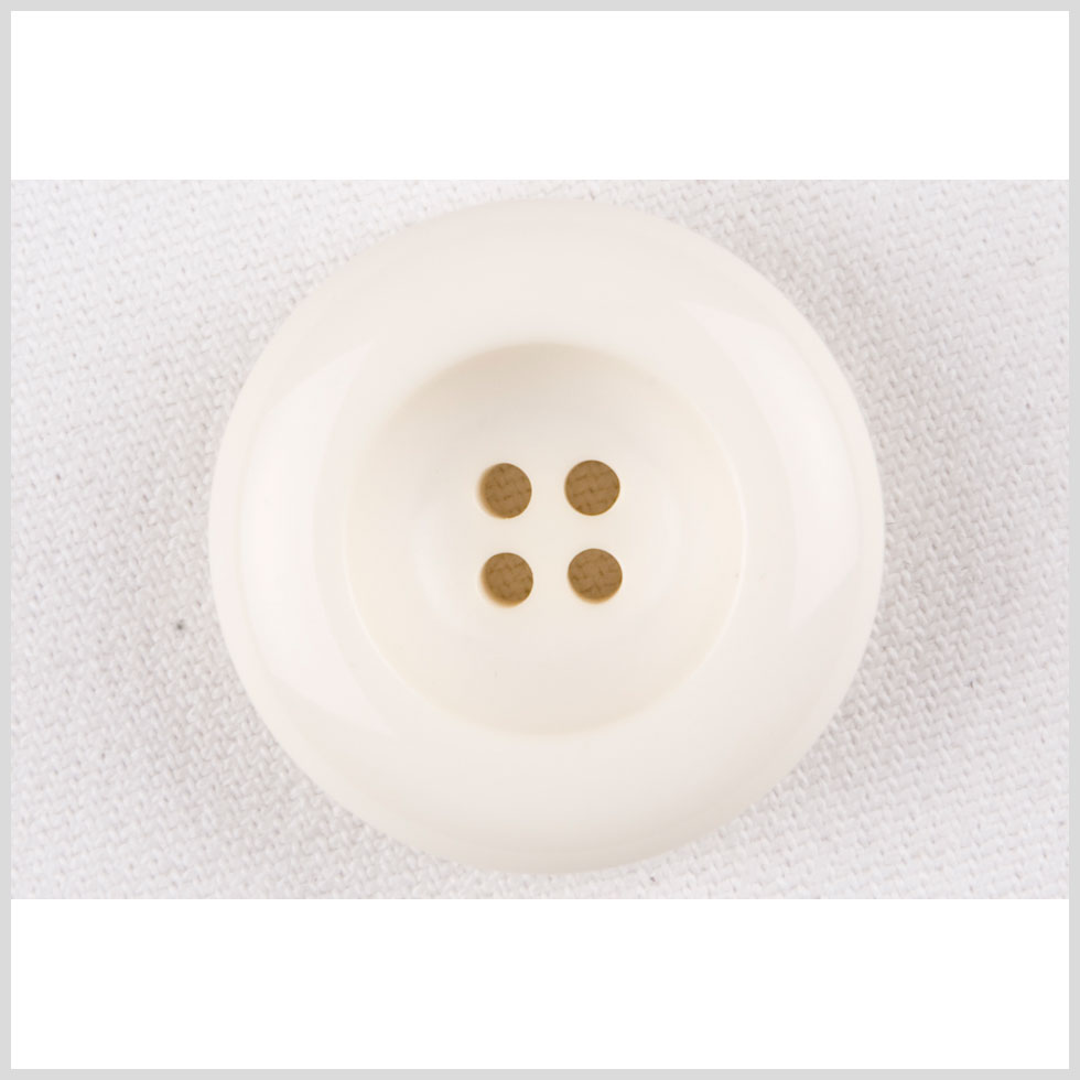 Plastic 4-Hole Button - 44L/28mm - Ivory Inkwell - Joann Fabrics
