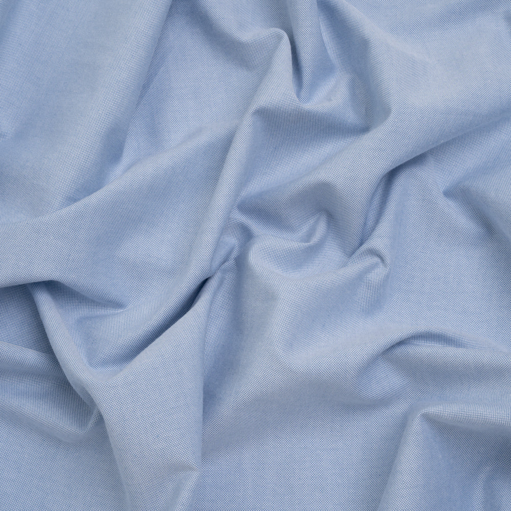 Cotton Oxford Shirting - Sky Blue and White - Deadstock - Joann Fabrics