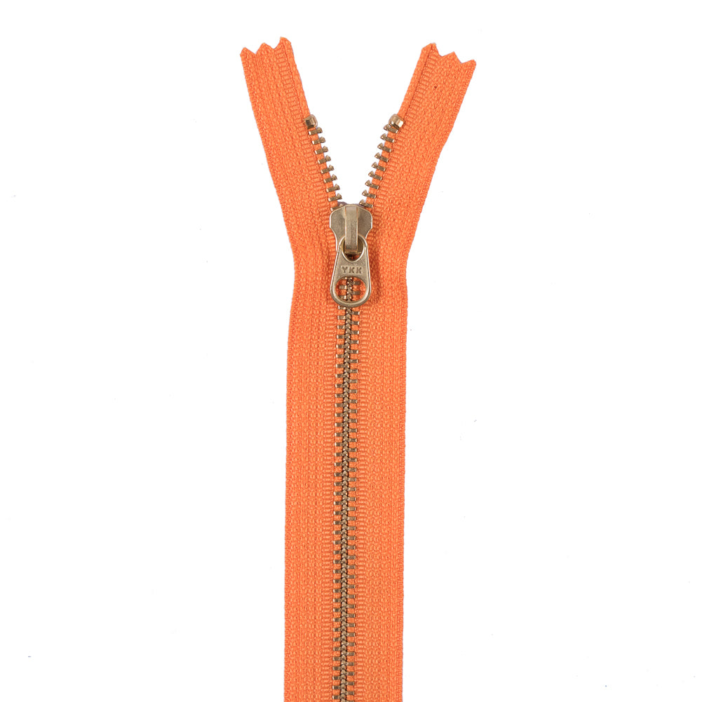 Metal Zipper with Gold Pull and Teeth 8