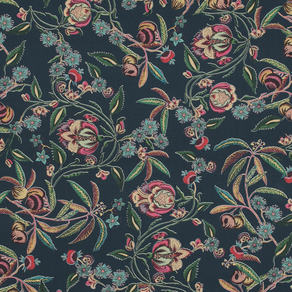 Mood Exclusive Wonka and the Chocolate Fabric Dark Gray Cotton Poplin - Joann Fabrics