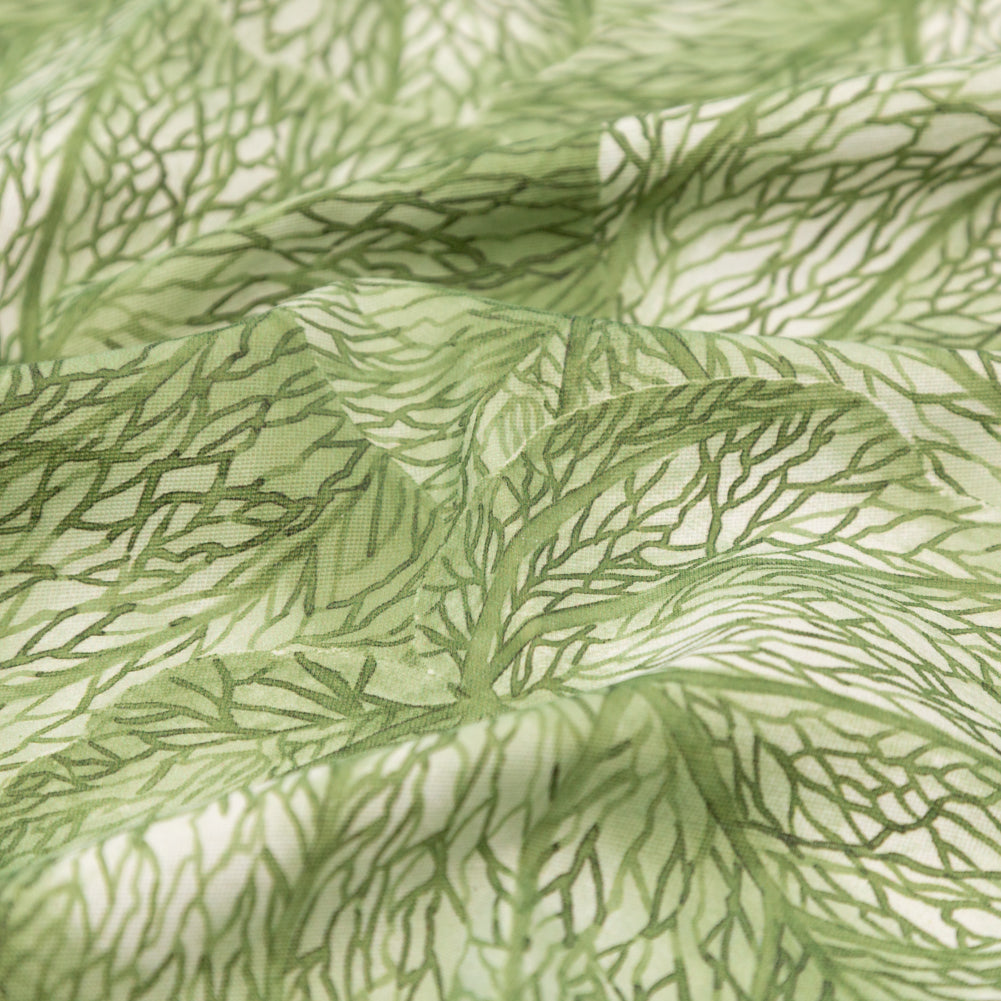 Apple Tropical Leaves Printed Woven - Joann Fabrics
