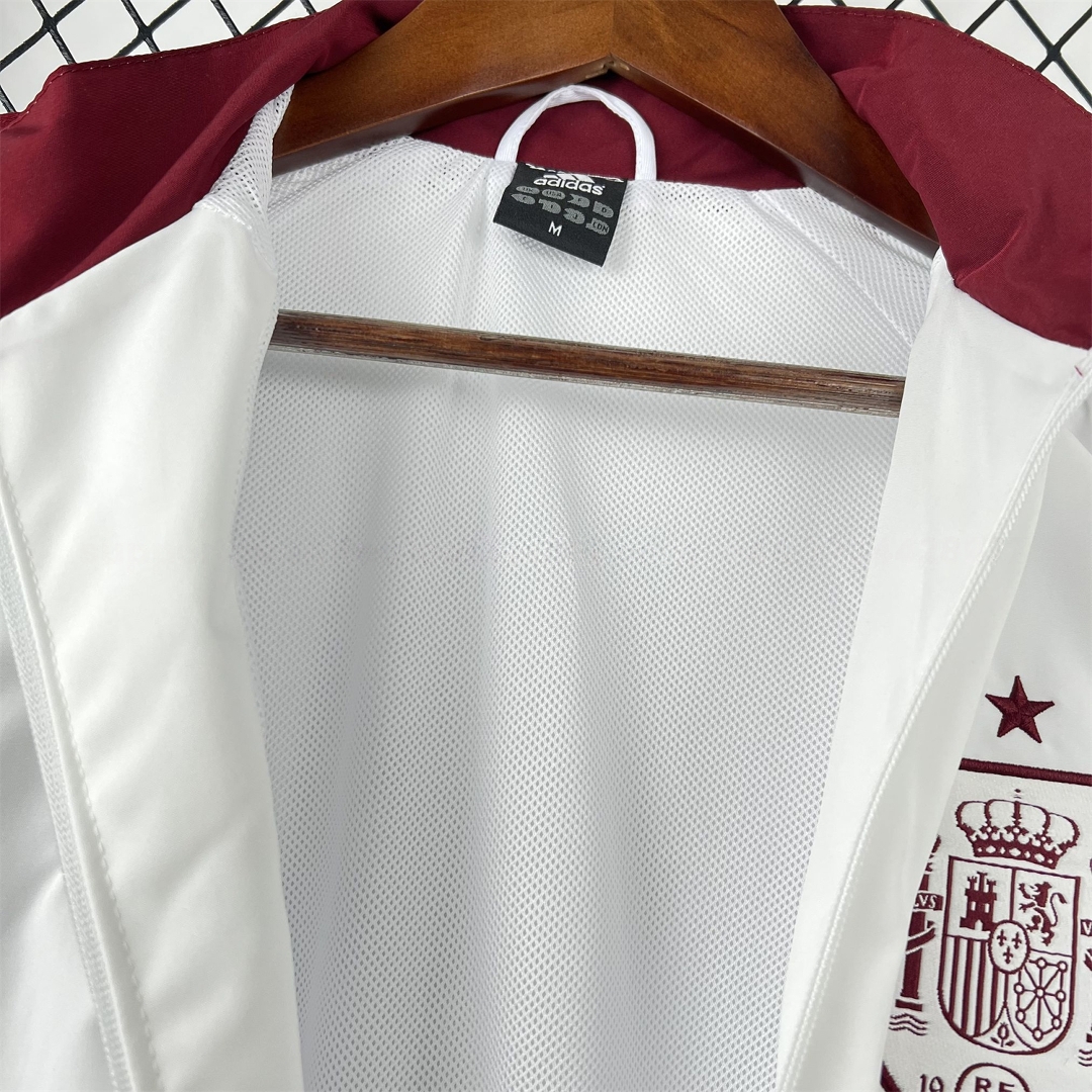 Spain 2026 Away Windbreaker Jacket - White - UnitedFutballJersey
