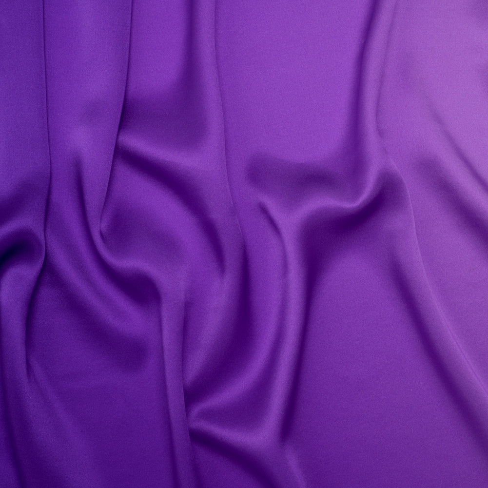 Silk Charmeuse Print 16MM, Made in Italy - Lavender, Grape and Dark Purple Ombre - Joann Fabrics