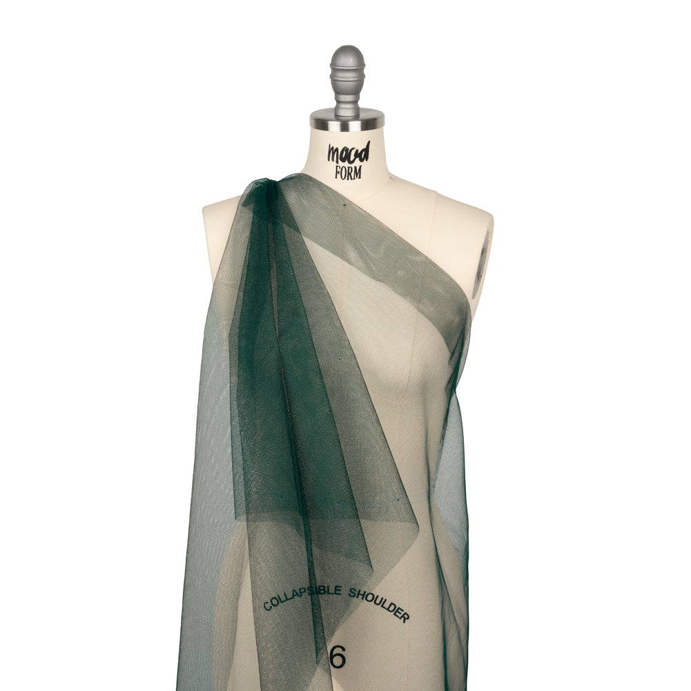 Stiff Nylon Tulle - Dark Green - Designer Deadstock - Joann Fabrics
