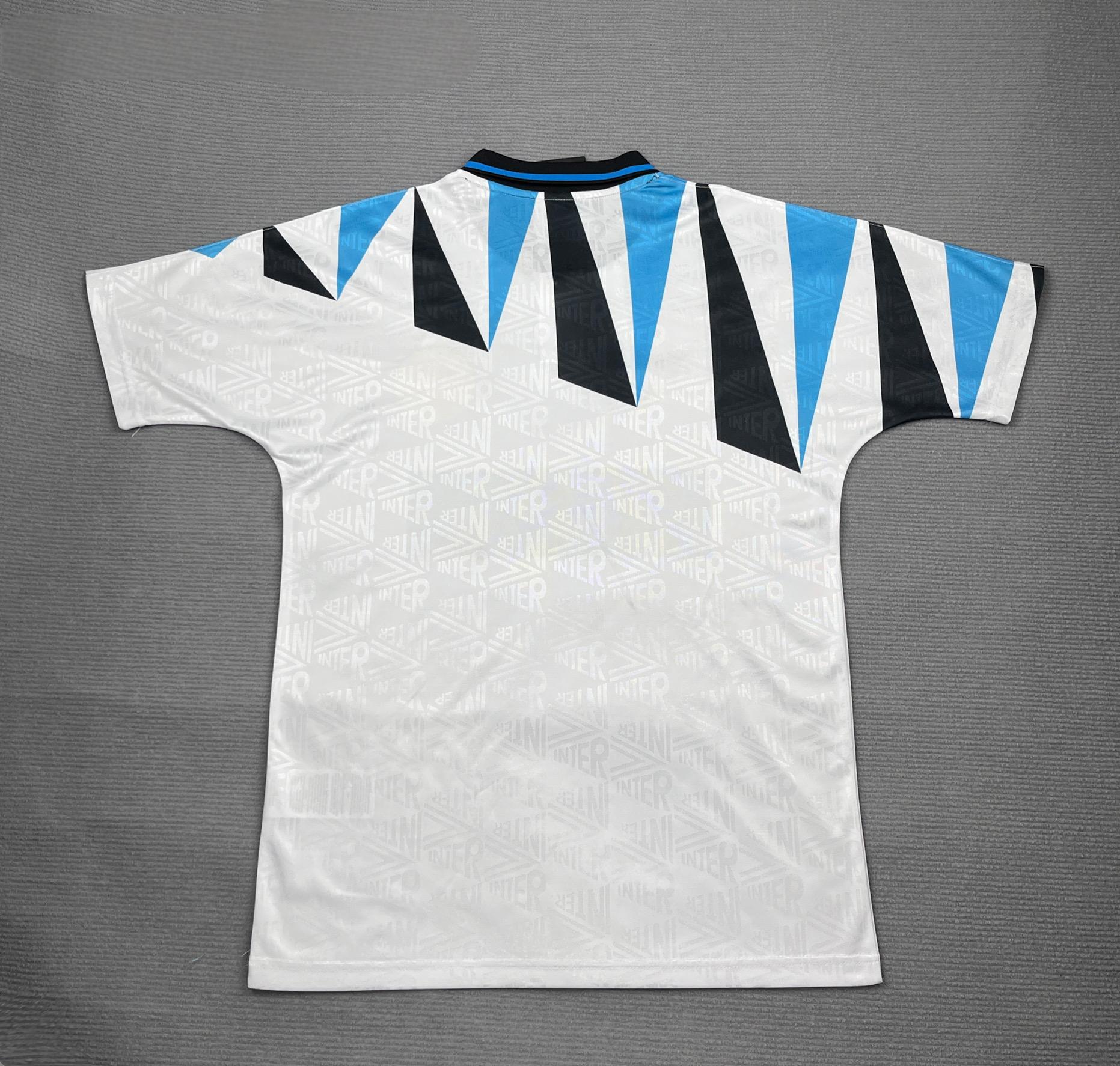 1992-1993 Retro Inter Milan Away Football Jersey 1:1 Thai Quality