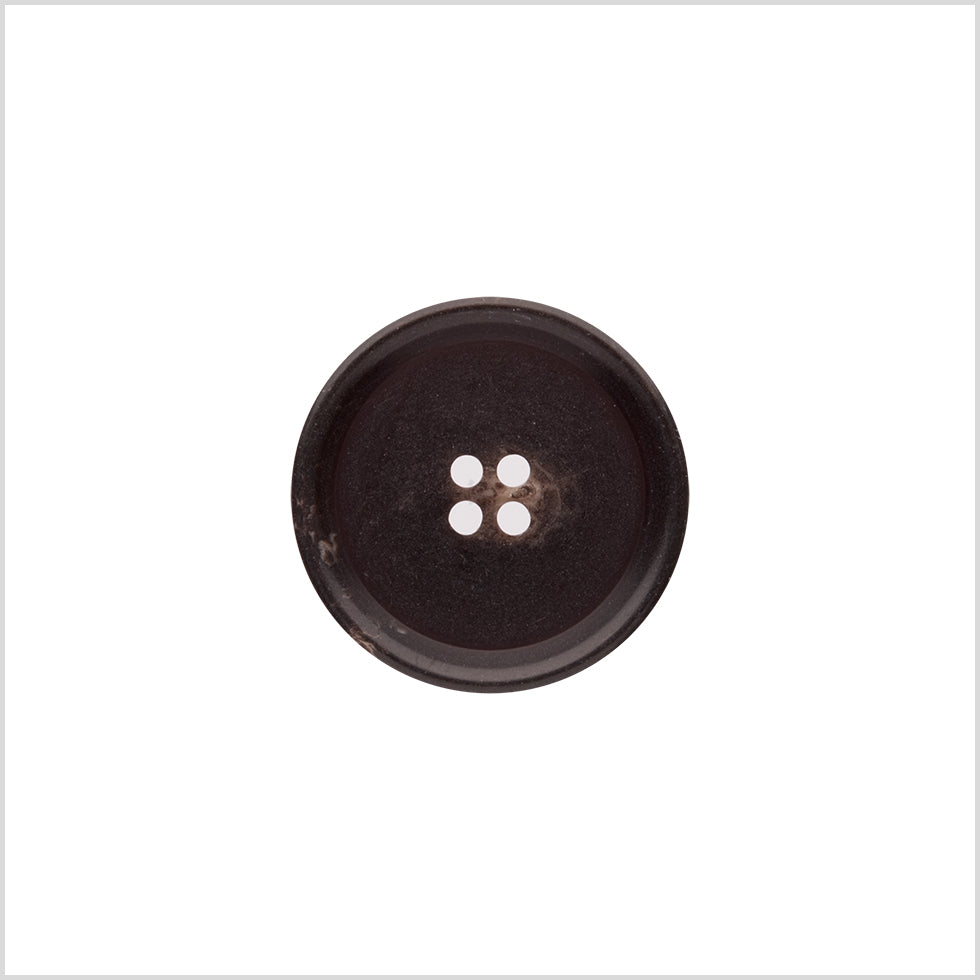 Italian Matte Brown Rimmed 4-Hole Button - 36L/23mm - Joann Fabrics