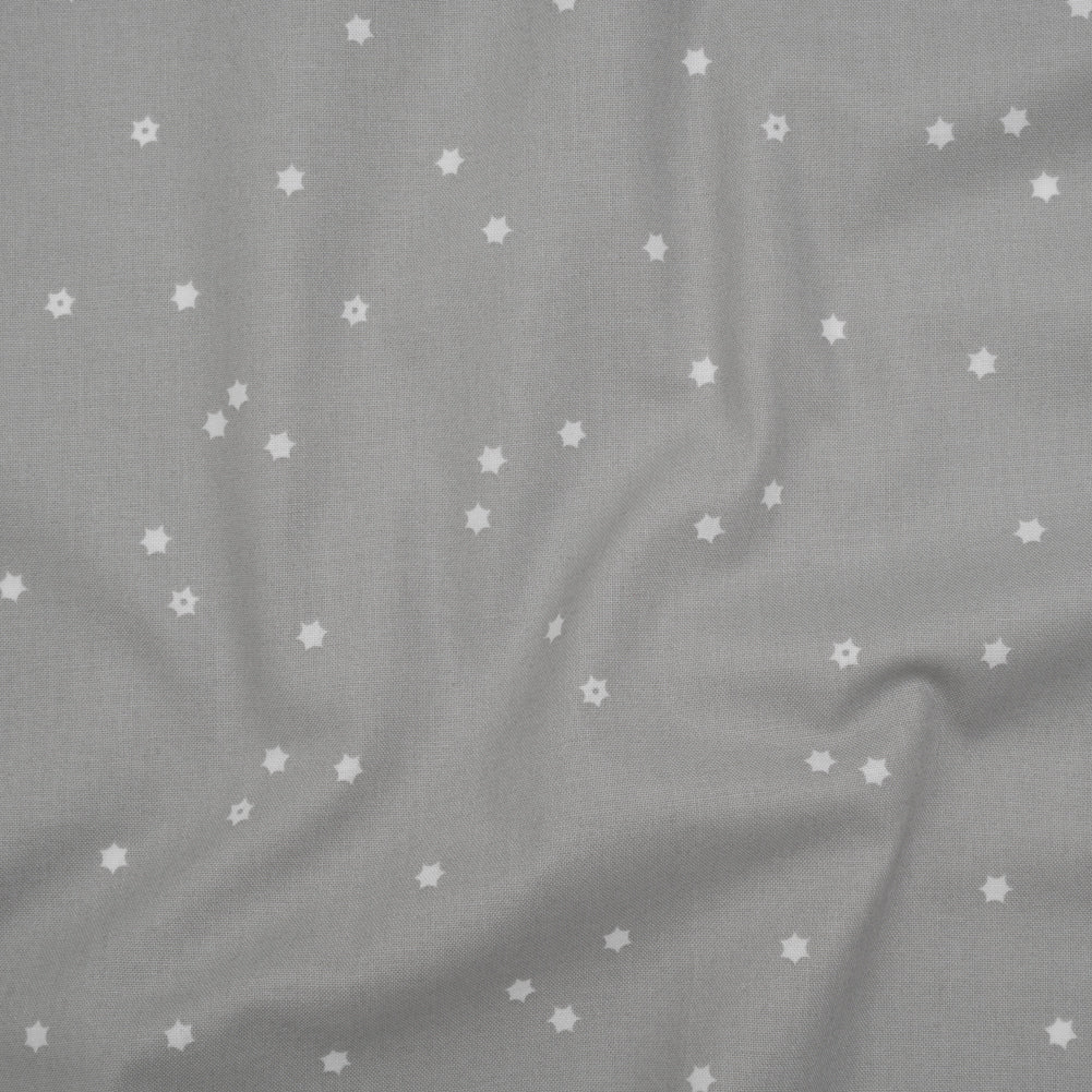 Printed Quilting Cotton by Ghazal Razavi for FIGO Studio - Gray Flowers - Seasons Basics Collection - Joann Fabrics
