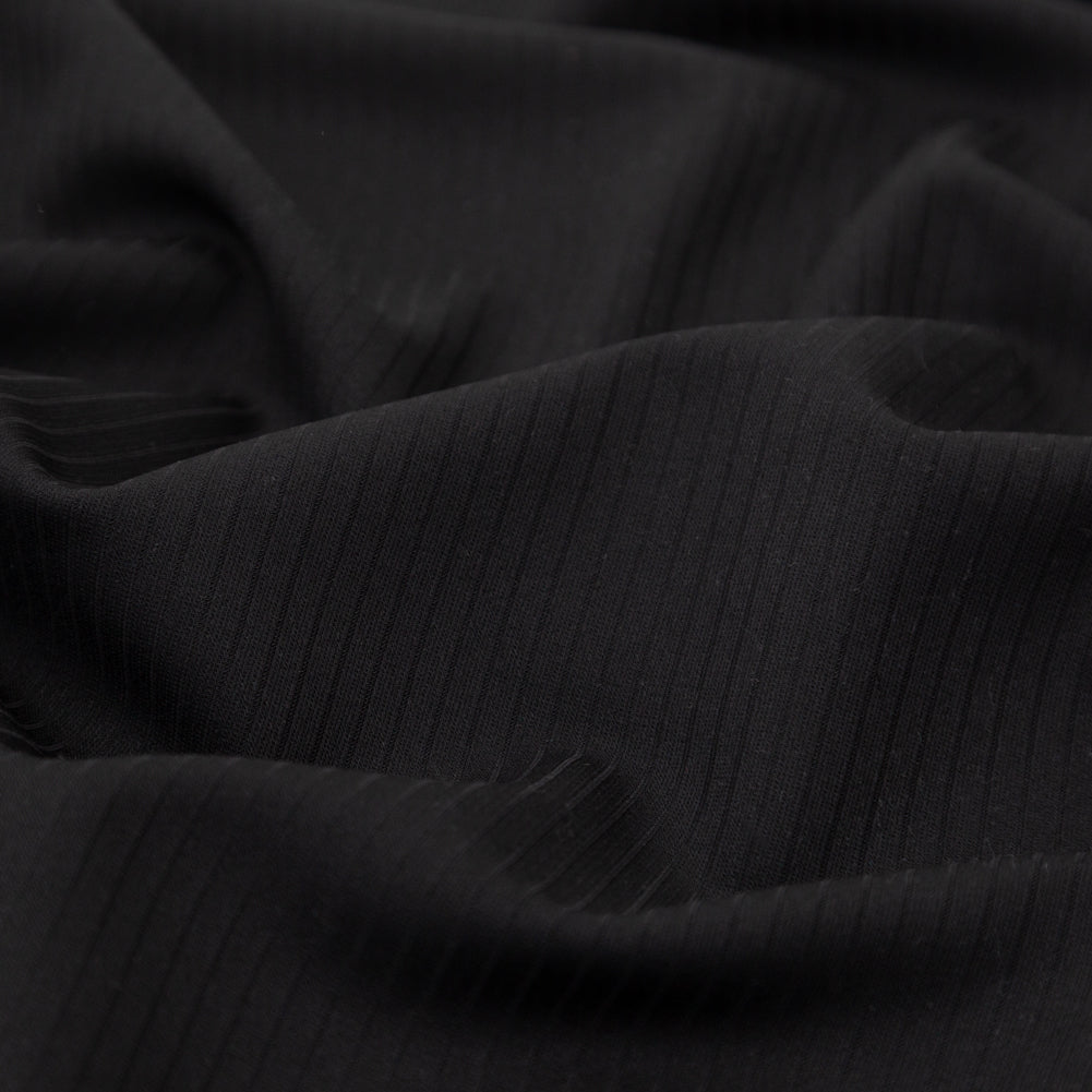 Helmut Lang Black Stretch Twill Wool Ottoman - Joann Fabrics