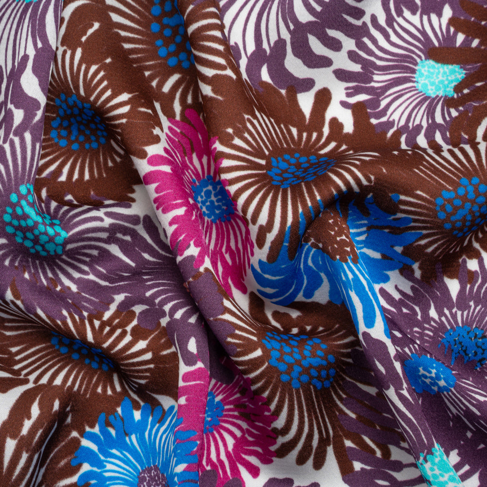 Mood Exclusive Purple Wistful Weeds Striped Viscose Dobby - Joann Fabrics