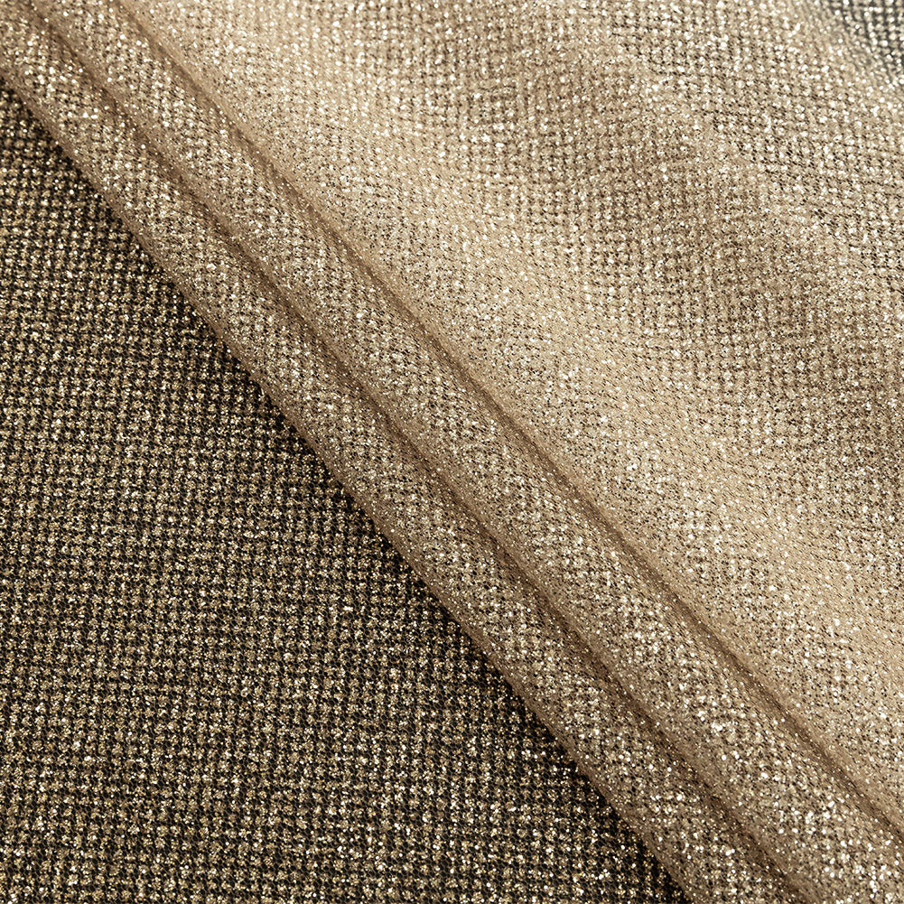 Ombre Tulle with Metallic Platinum Glitter - Gold and White - Starlet Collection - Joann Fabrics