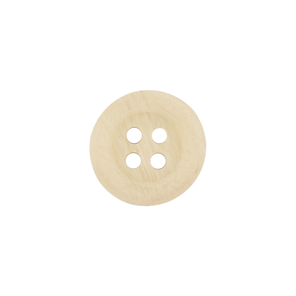 Pistachio Shell and White Asparagus Matte Striated 4-Hole Button - 24L/15mm - Joann Fabrics