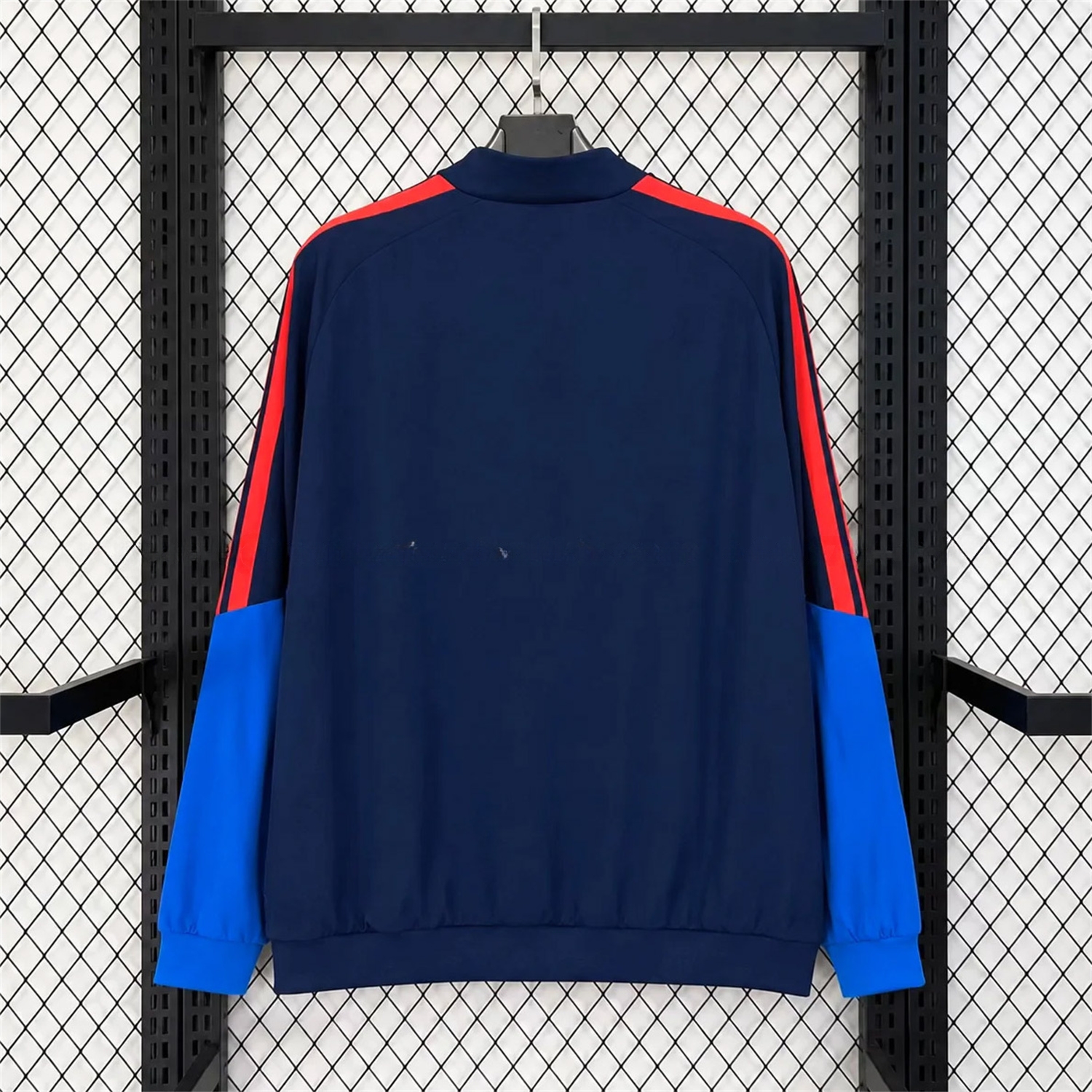 Colombia 2026 Retro Style Windbreaker Jacket - Dark Blue With Yellow Stripes - UnitedFutballJersey