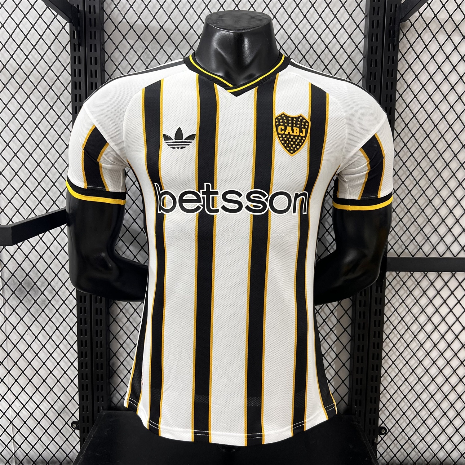 Boca Juniors 25-26 Black And White Stripes Jersey - Player Version - UnitedFutballJersey