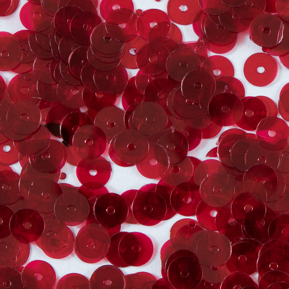 Bag of Red Transparent Bright Loose Sequins - 6mm - Joann Fabrics