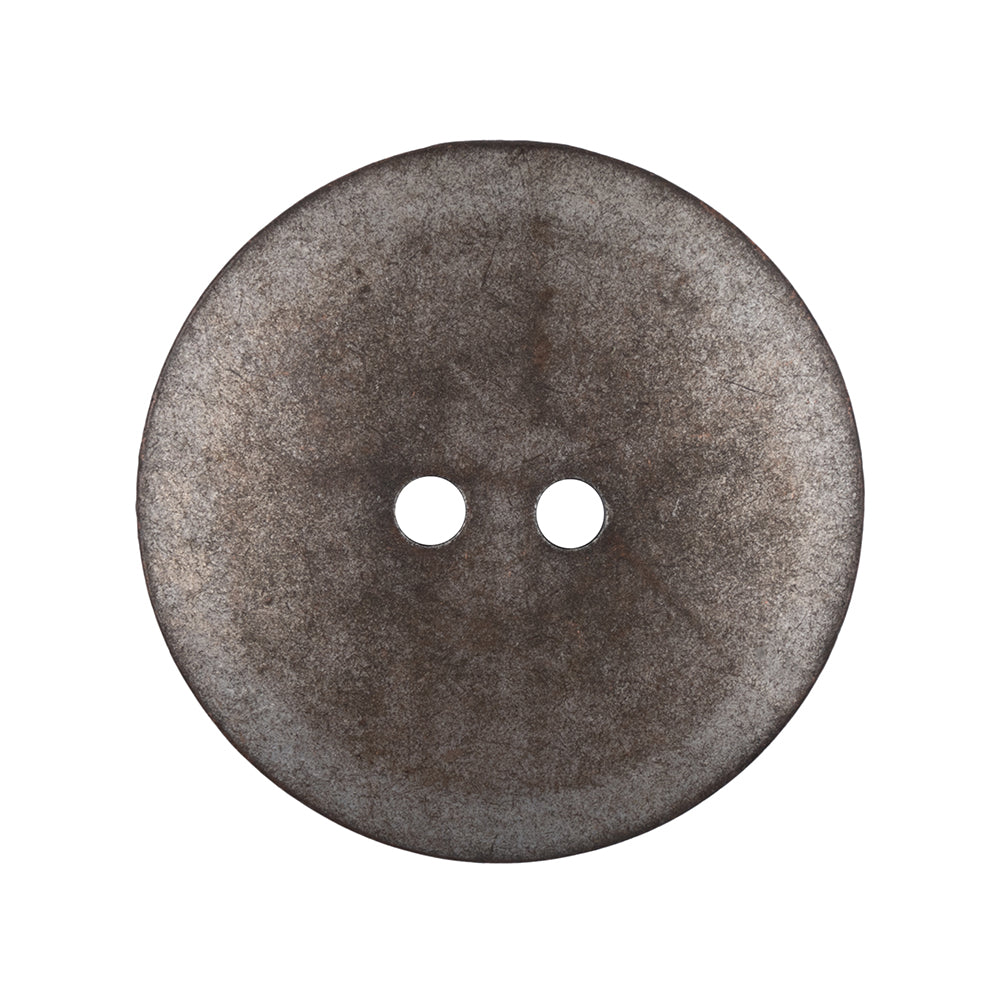 Italian Silver Iron Geometric 2-Hole Metal Saucer Button - 44L/28mm - Joann Fabrics