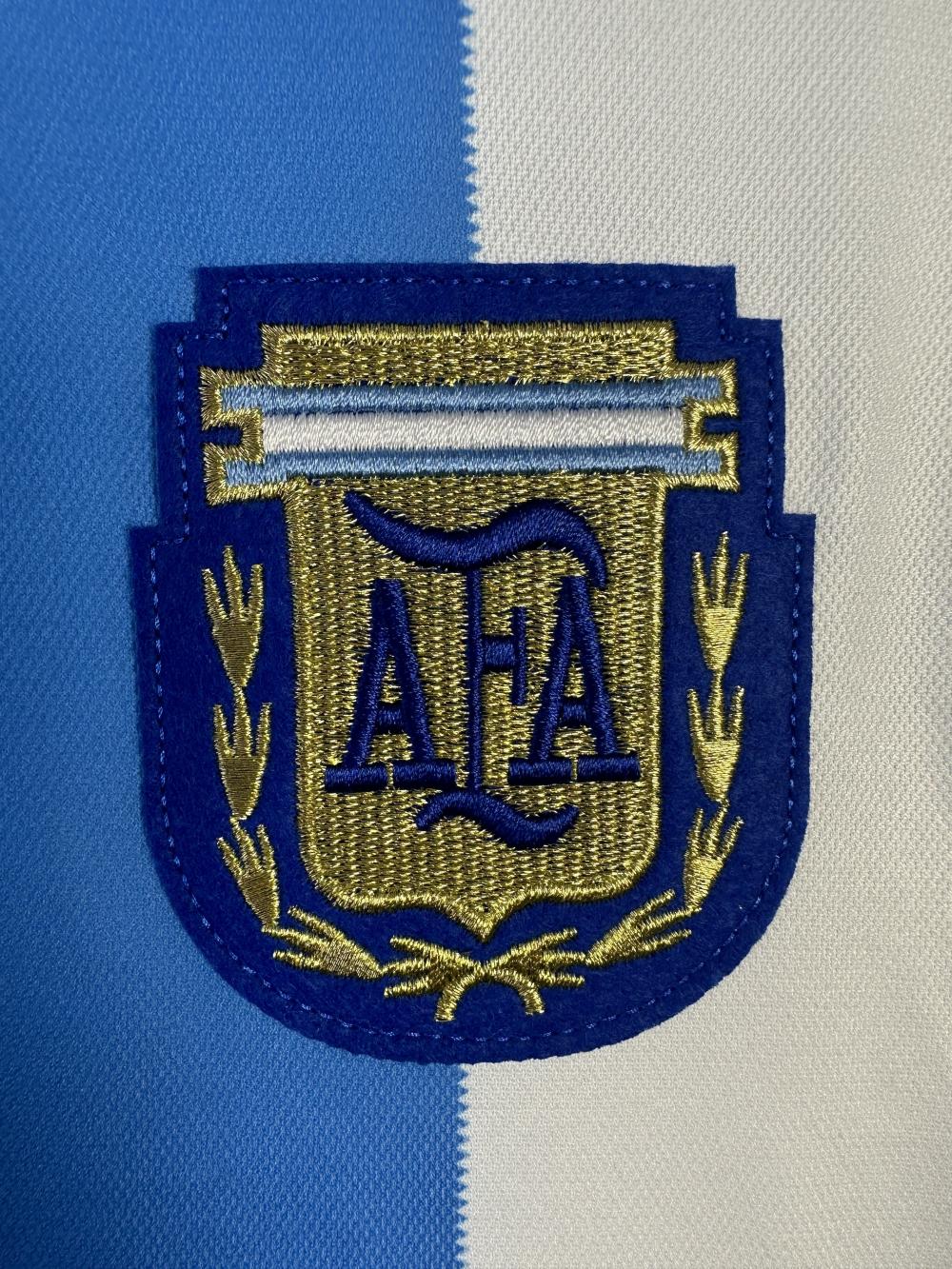 1986 Retro Long Sleeve Argentina National Team Home Jersey 1:1 Thai Quality