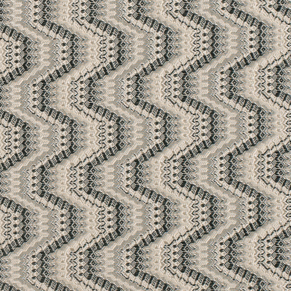 Black/Beige Geometric Zig-Zag Blended Polyester Woven - Joann Fabrics