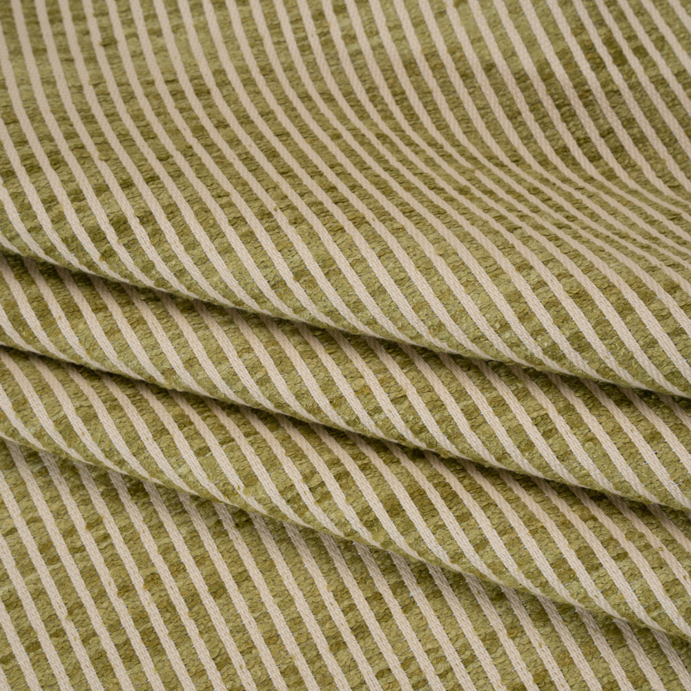Polyester Boucle Woven - Leaf Stripes - British Imported - Joann Fabrics