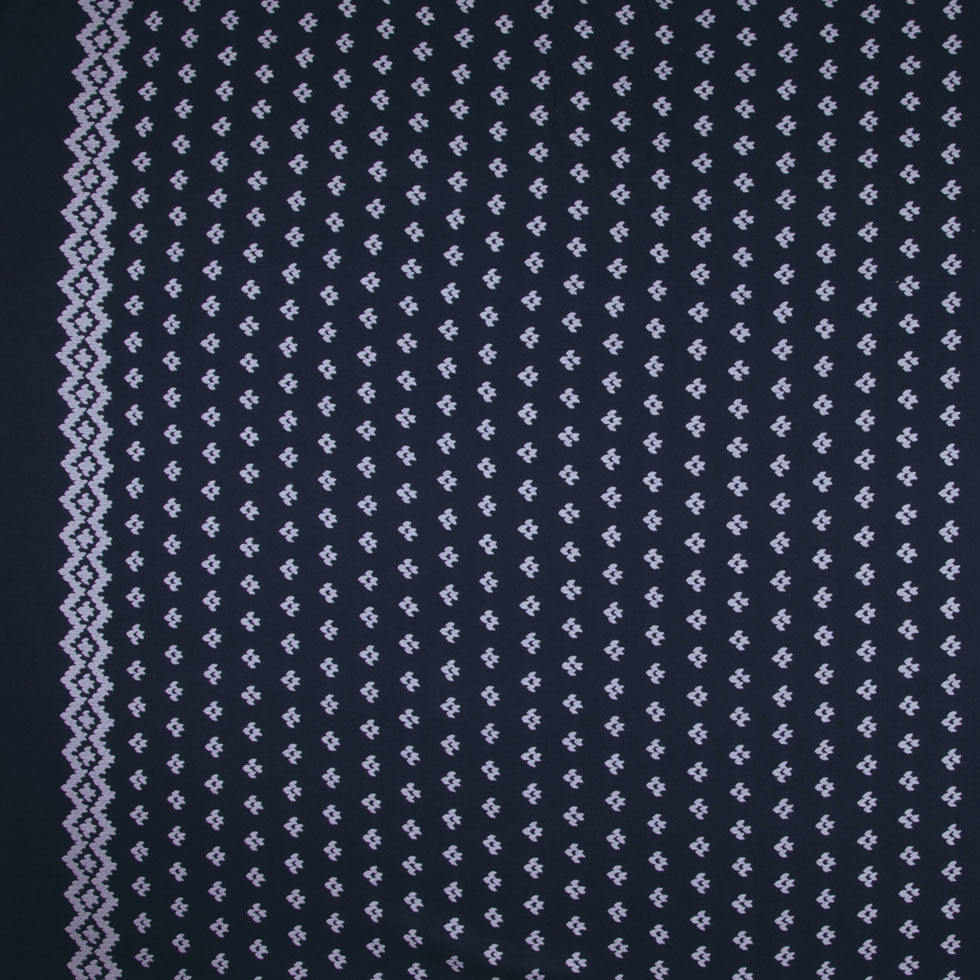Italian Famous NYC Designer Border Printed Wool-Rayon Woven - Joann Fabrics