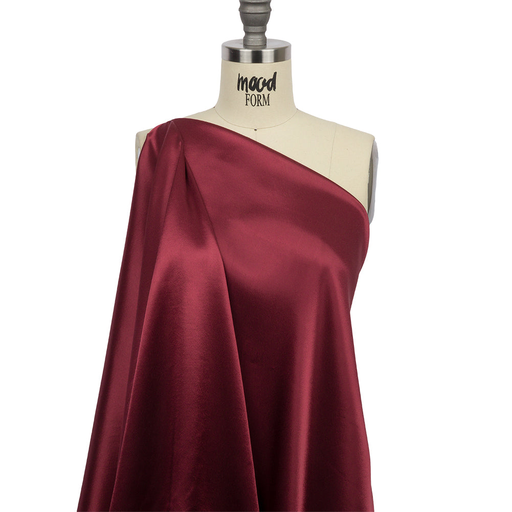 Sustainable Viscose Fluid Satin - Wine - Mood Exclusive Elliana Collection - Joann Fabrics