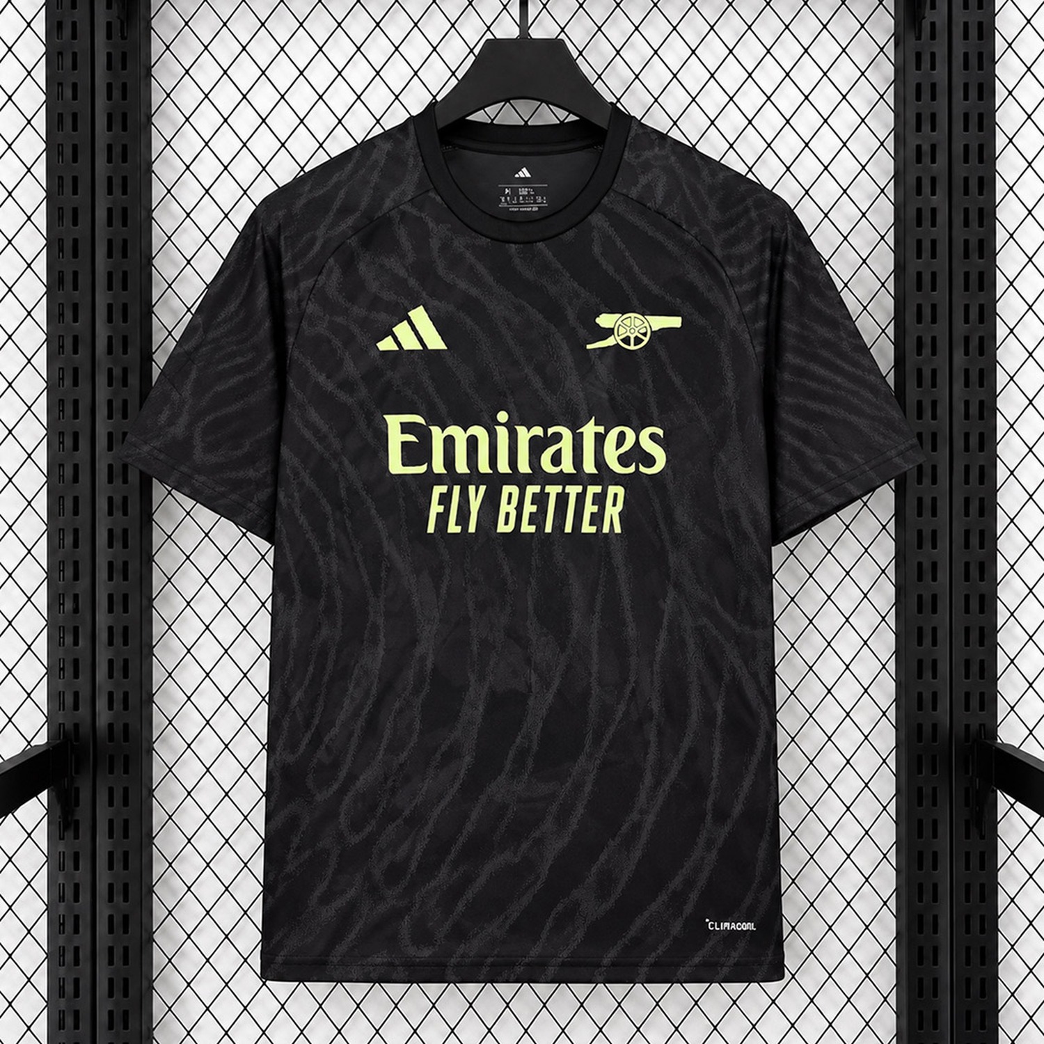 Arsenal 26-27 Home Pre-Match Black Grey Training Jersey - Fans Version - UnitedFutballJersey