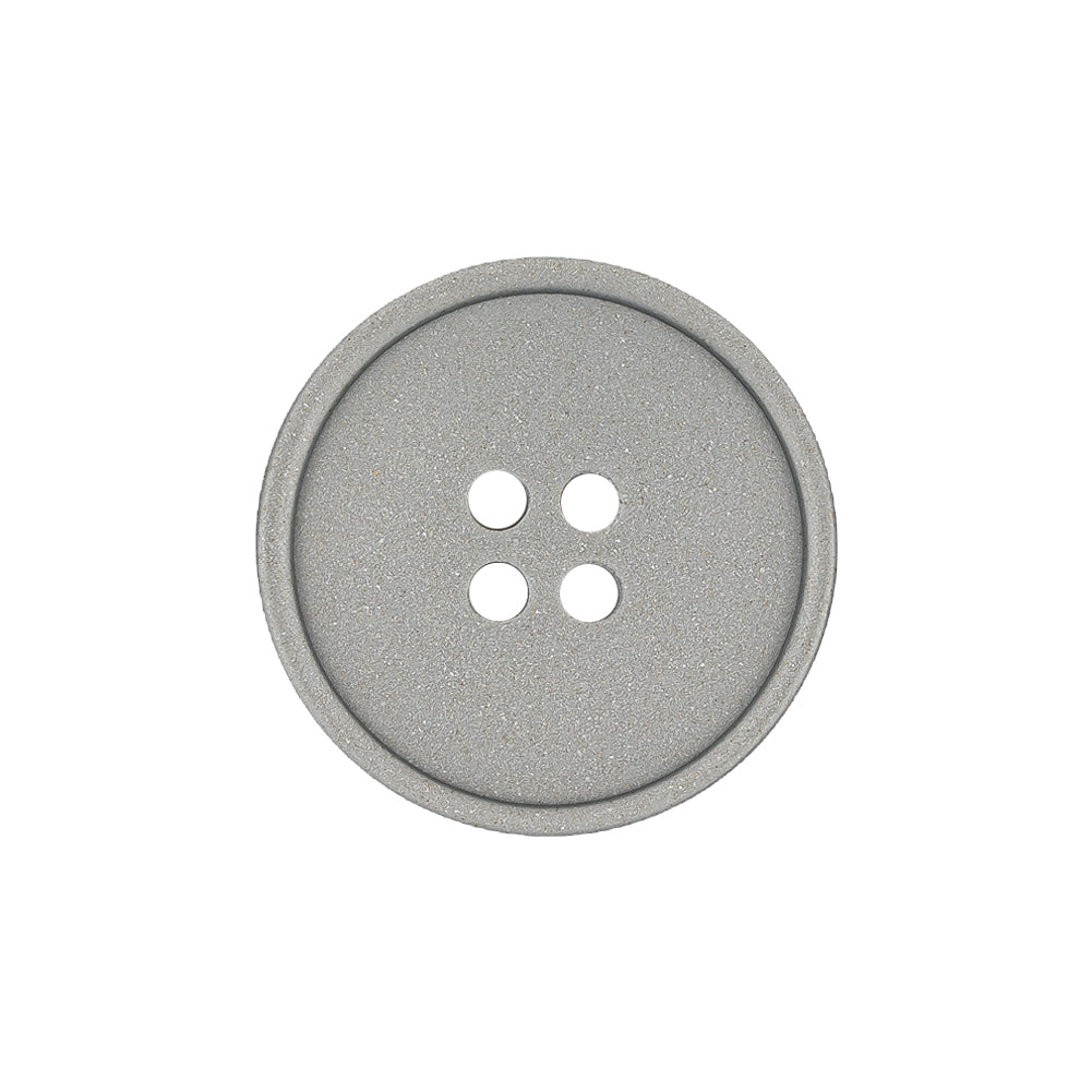 Italian Matte Gray Metal-look 4-Hole Plastic Button - 35L/22mm - Joann Fabrics