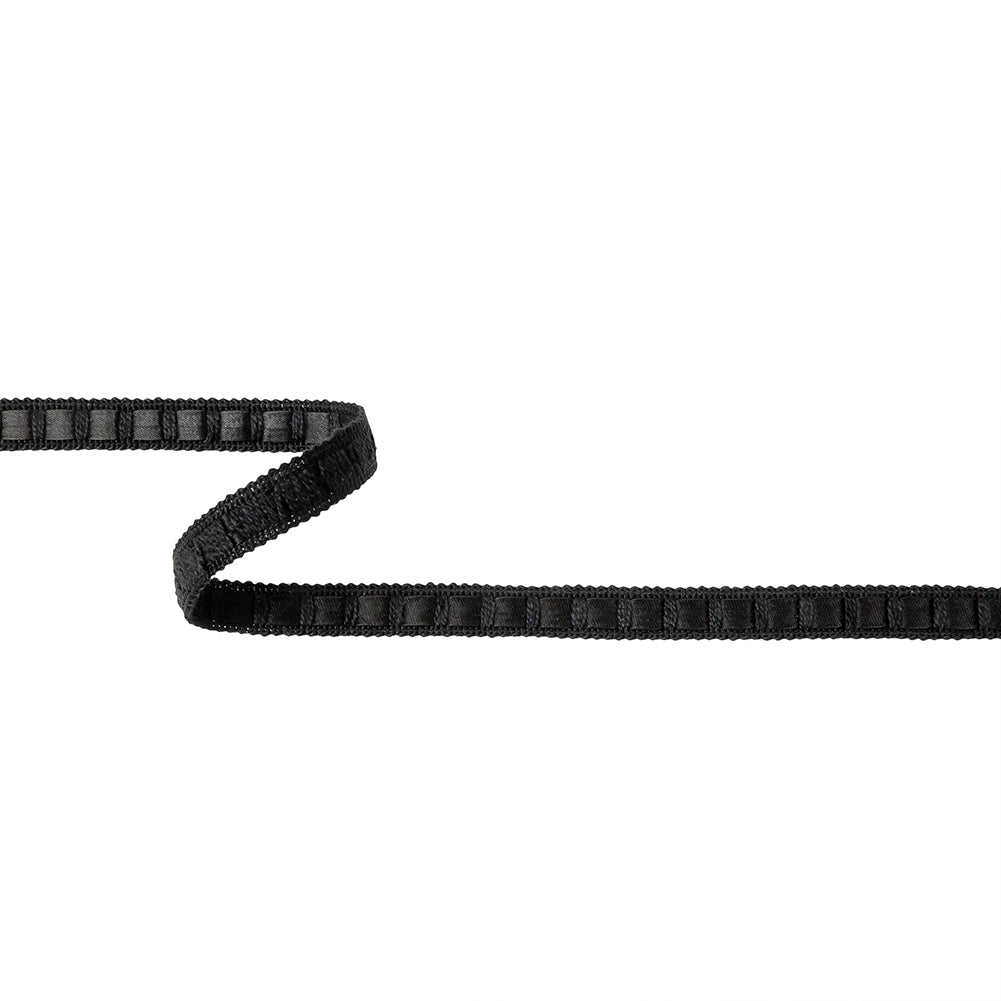 Tap Shoe Braided Trim with Satin Ribbon Center - 0.4375