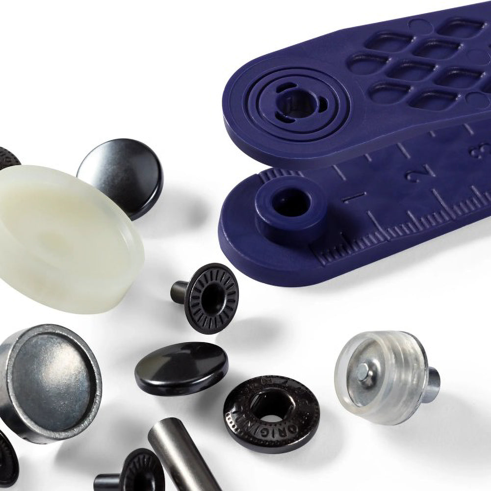 Prym Anorak Press Fasteners with Tools - Oxidized Black 12mm - 10pc - Joann Fabrics