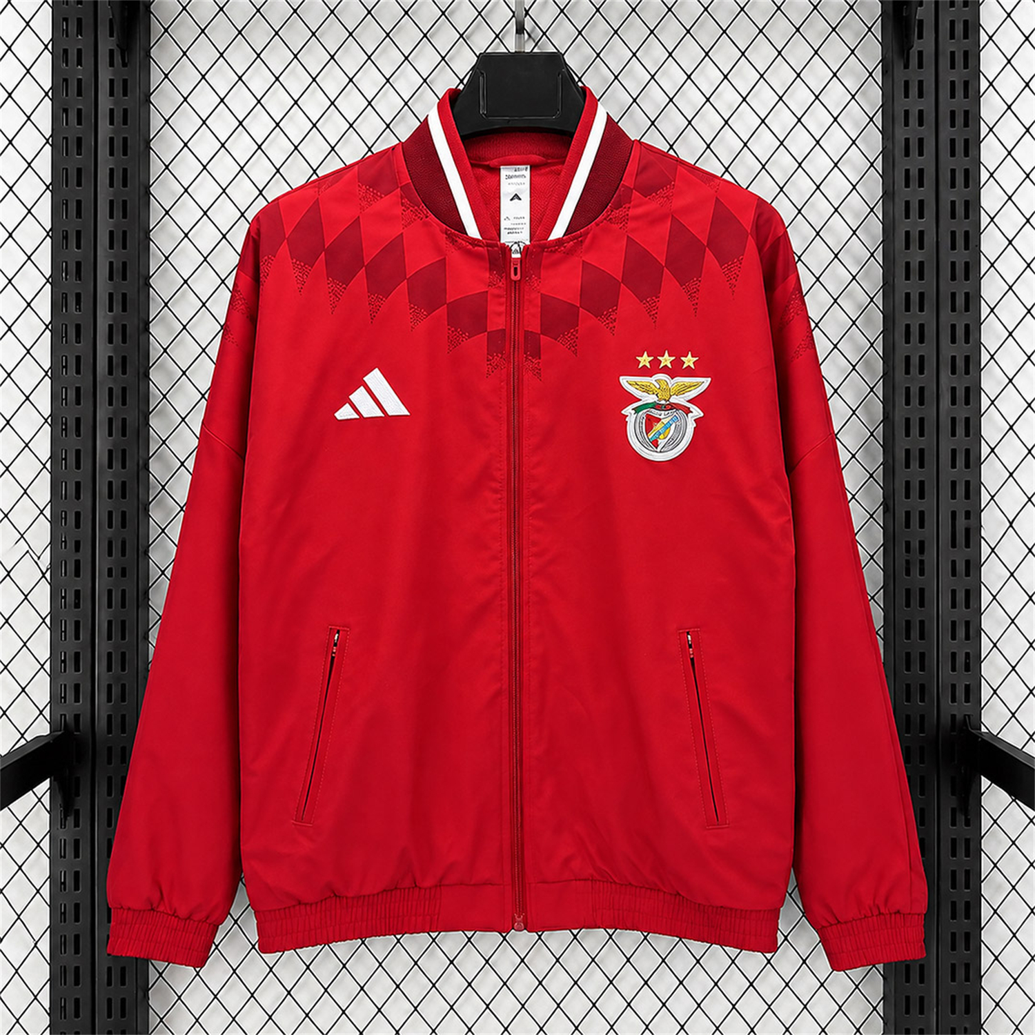 Benfica 26-27 Track Windbreaker Jacket - Red - UnitedFutballJersey