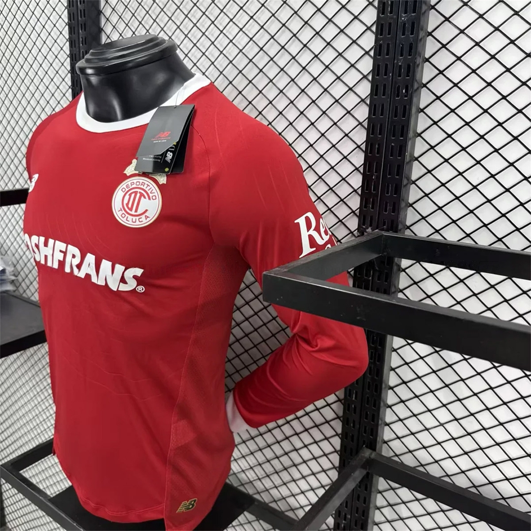 Toluca 25-26 Red Special Long Sleeves Jersey - Player Version - UnitedFutballJersey