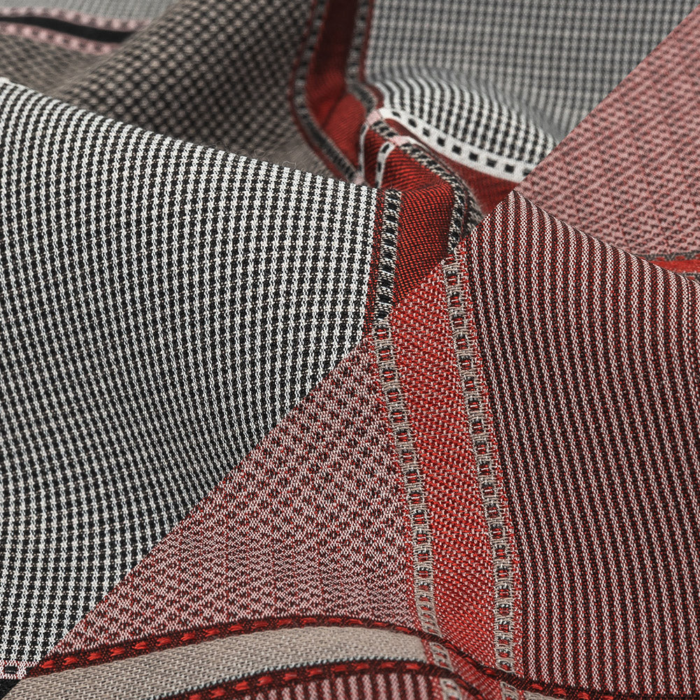French Peat and Space Cherry Plaid Double Faced Jacquard Suiting - Joann Fabrics