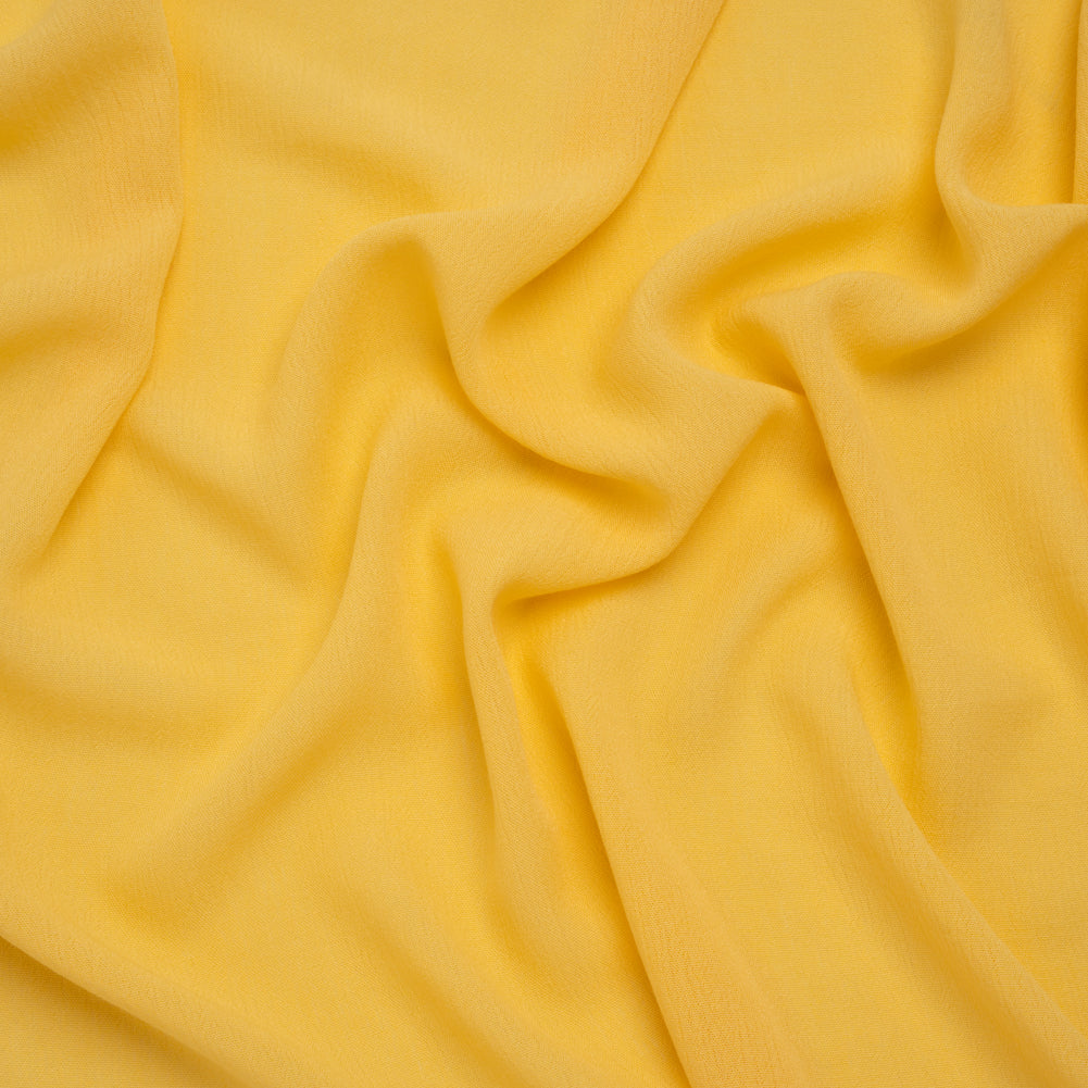 Crinkled Gauzy Rayon and Polyester Crepe - Yellow - Designer Deadstock - Joann Fabrics