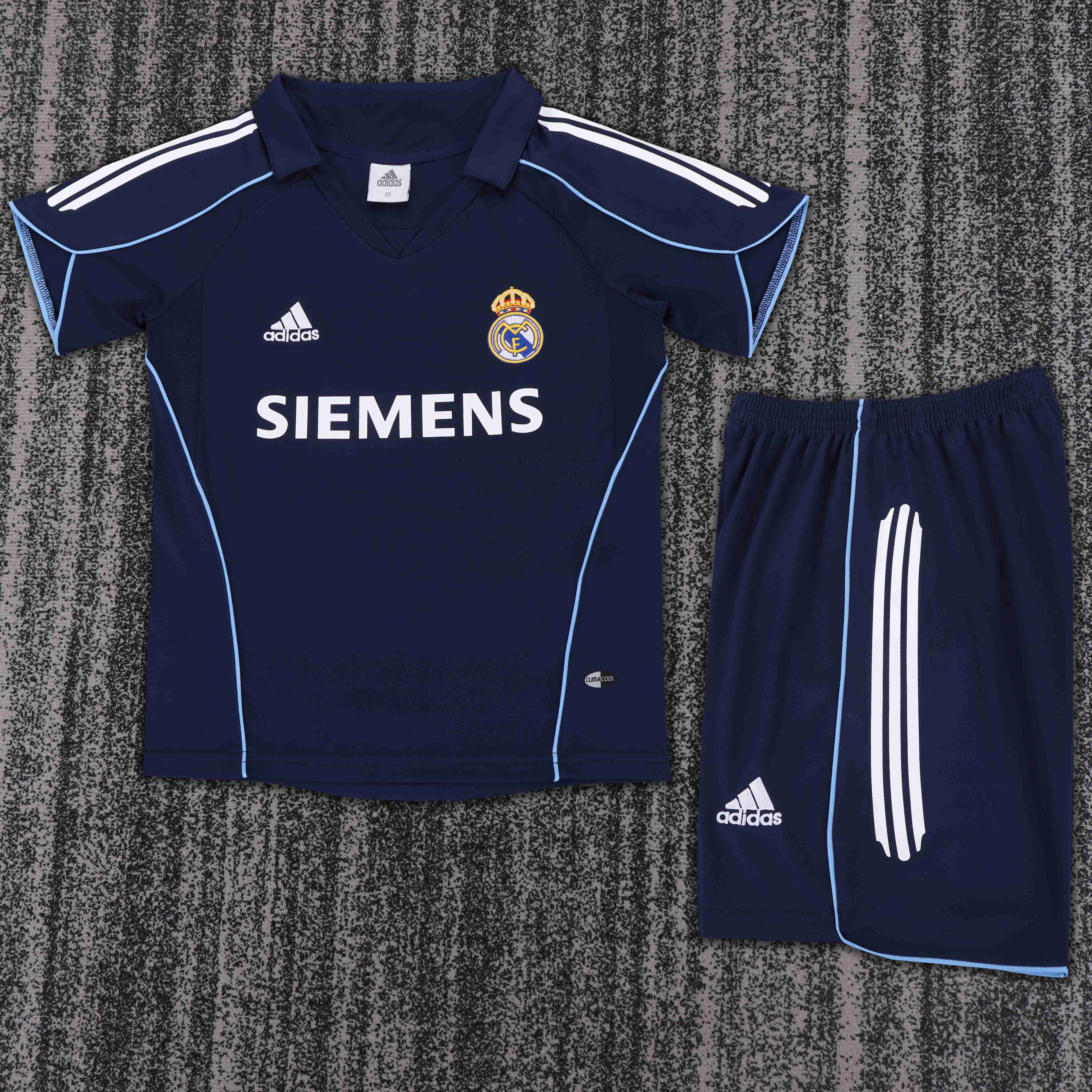 2005-2006 Retro Real Madrid Away Football Shirt 1:1 Thai Quality Kids Size