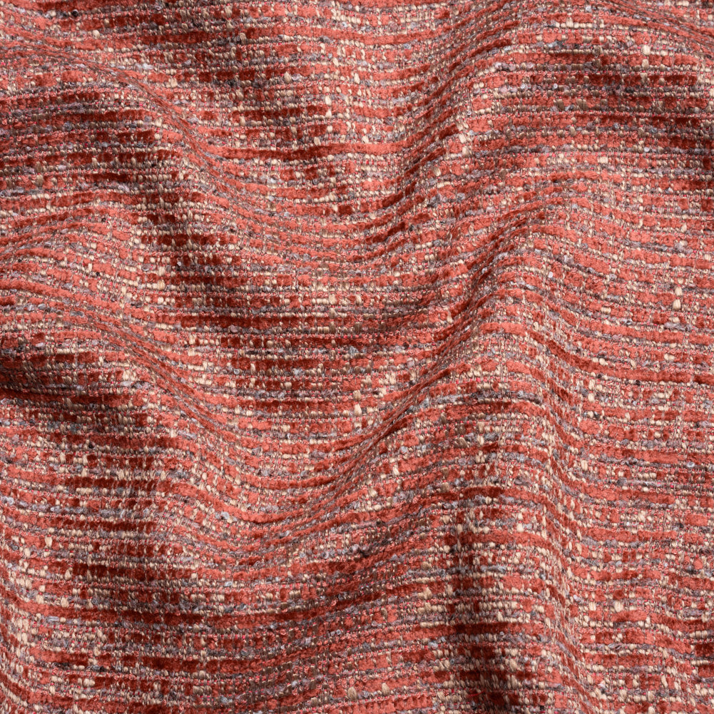 Tweed Upholstery Chenille - Bloodstone Striated - Caprona Collection - Joann Fabrics