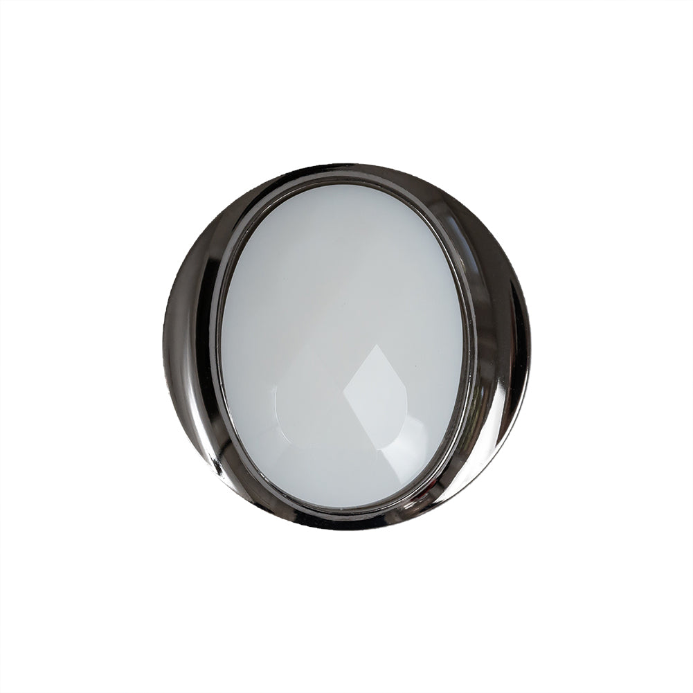 White and Gunmetal 2-Piece Faceted Shank Back Button - 36L/23mm - Joann Fabrics