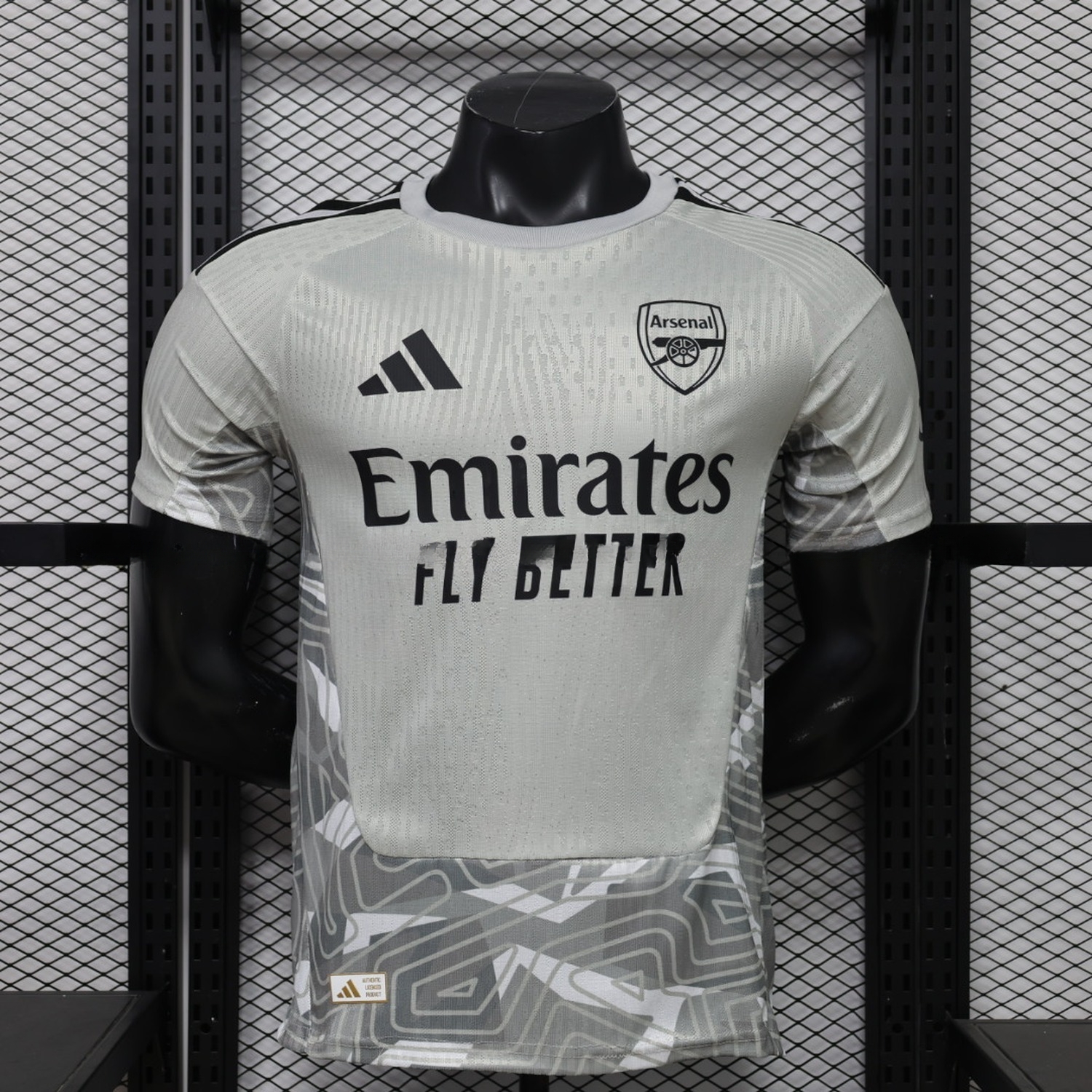 Arsenal 26-27 Goalkeeper Grey White Jersey - Player Version - UnitedFutballJersey