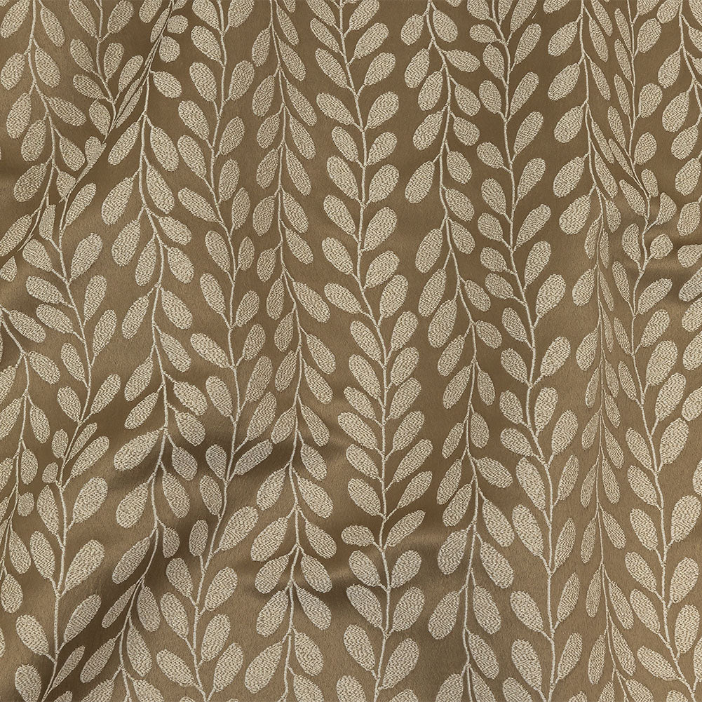 Polyester Jacquard - Olive Cascading Vines - British Imported - Joann Fabrics