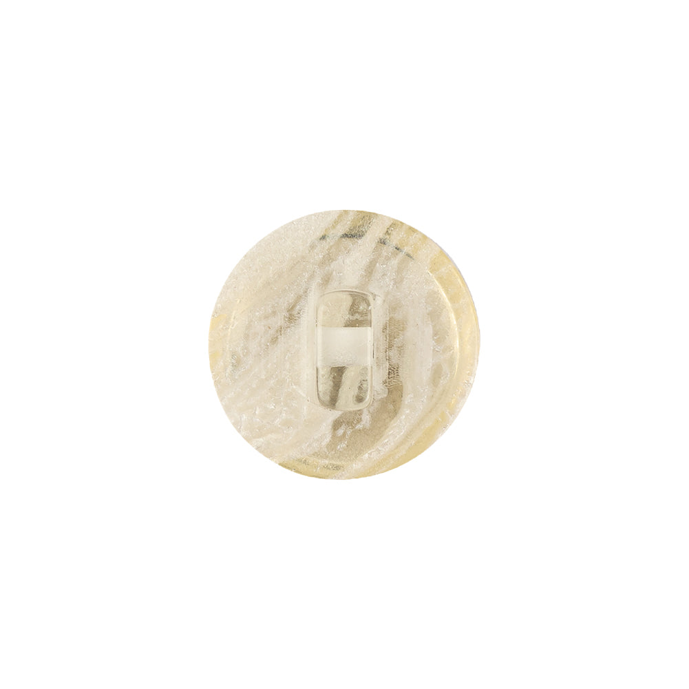 Plastic Shank Back Button - 24L/15mm - Ivory Shimmer Swirl Dome Shaped - Joann Fabrics